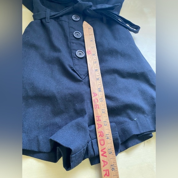 Hyfve Hyfve Hyfve Linen Cotton Blend Button Front Romper - Picture 8 of 10
